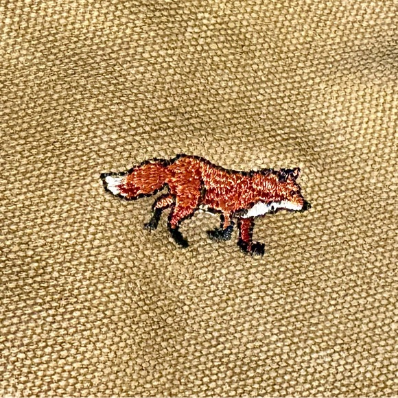 Vintage L.L. Bean Large Fox Embroidered Boat and Tote Bag – Rare - Picture 6 of 11